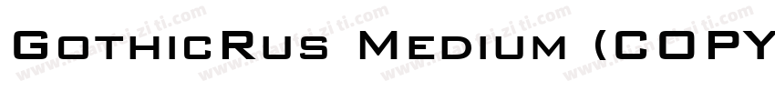 GothicRus Medium (COPY 1)字体转换